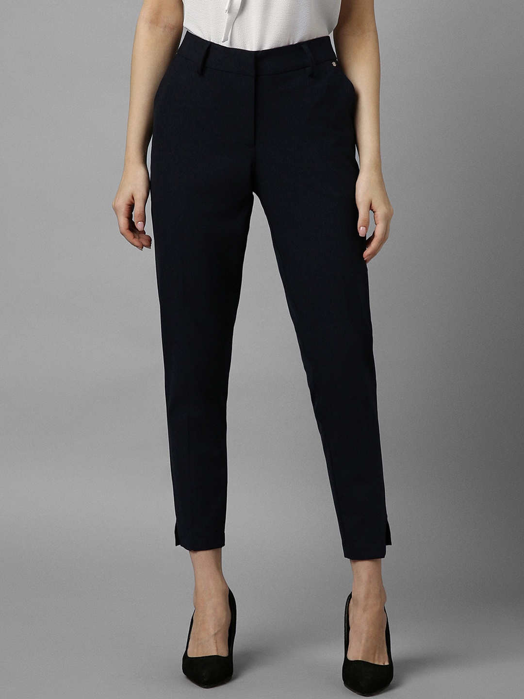 

Allen Solly Woman Formal Trousers, Black