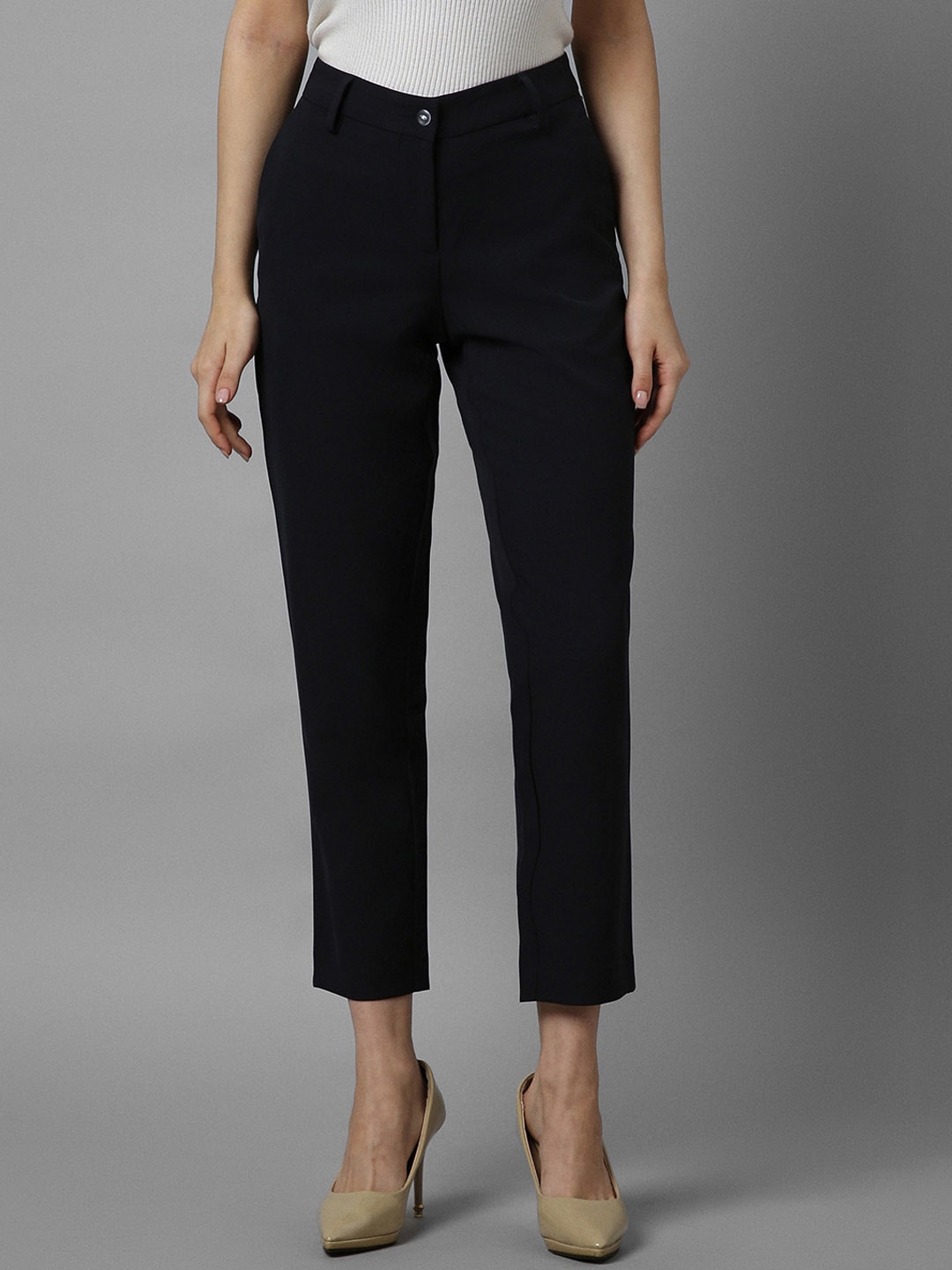 

Allen Solly Woman Formal Trousers, Black