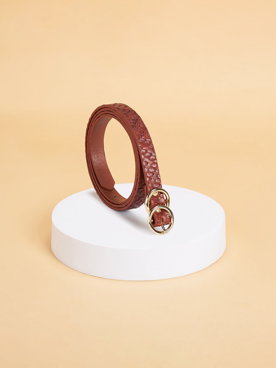 

Forever Glam by Pantaloons Women Textured Belt, Brown