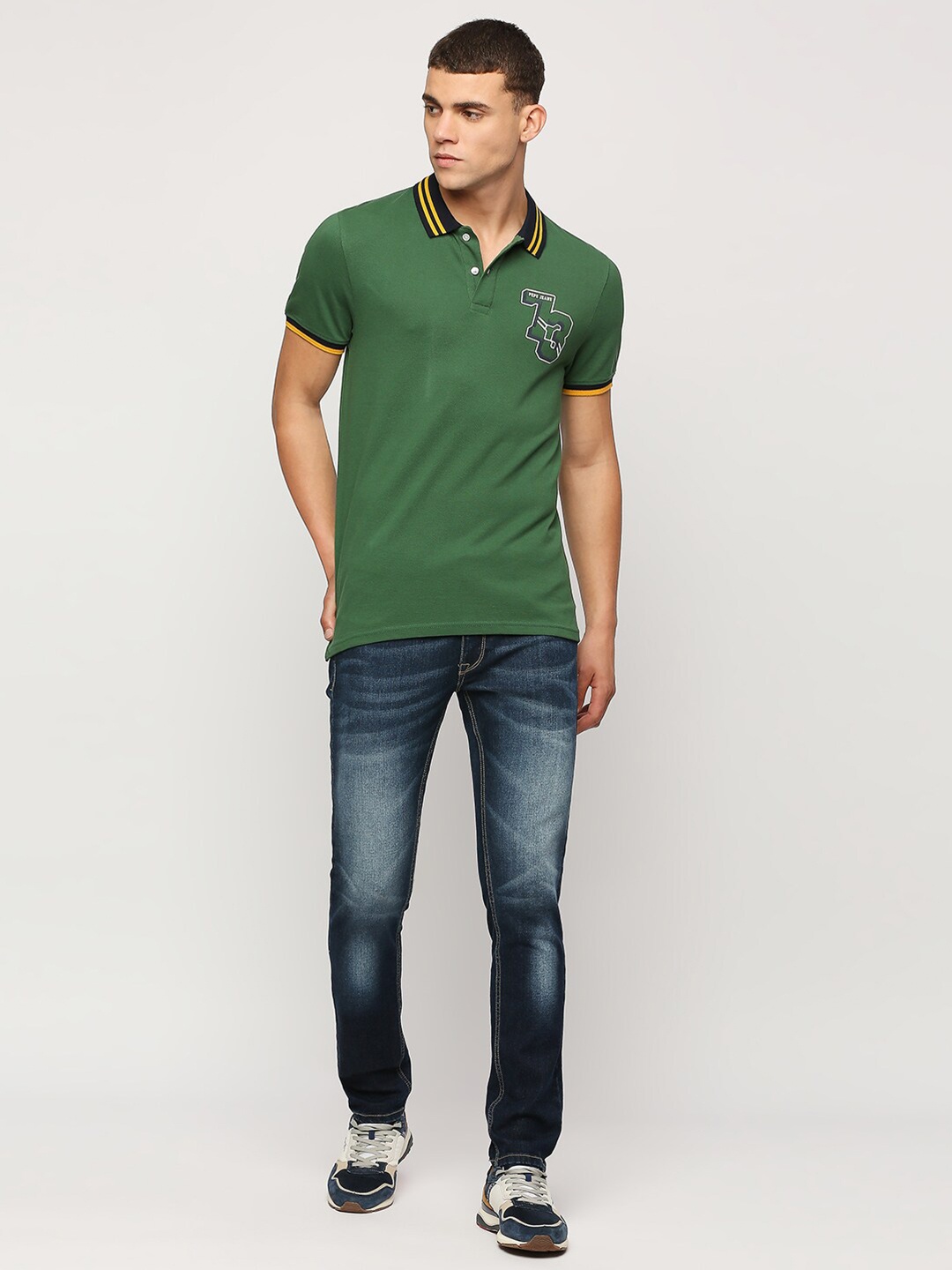 

Pepe Jeans Polo Collar Pure Cotton T-shirt, Green
