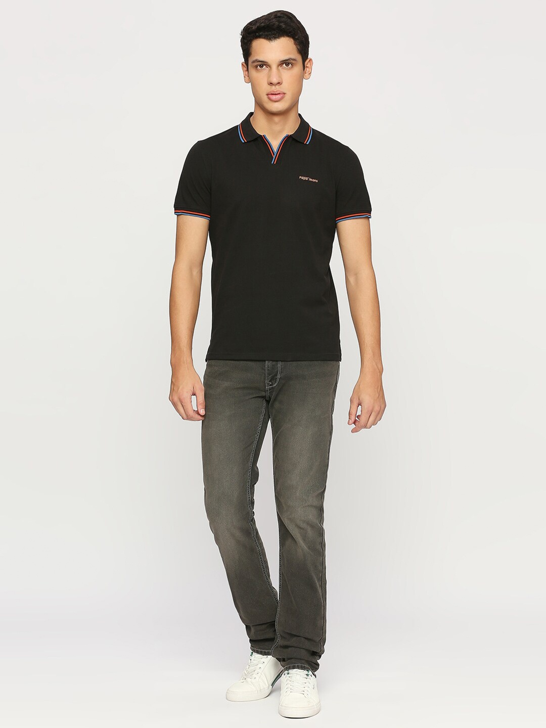 

Pepe Jeans Polo Collar T-shirt, Black