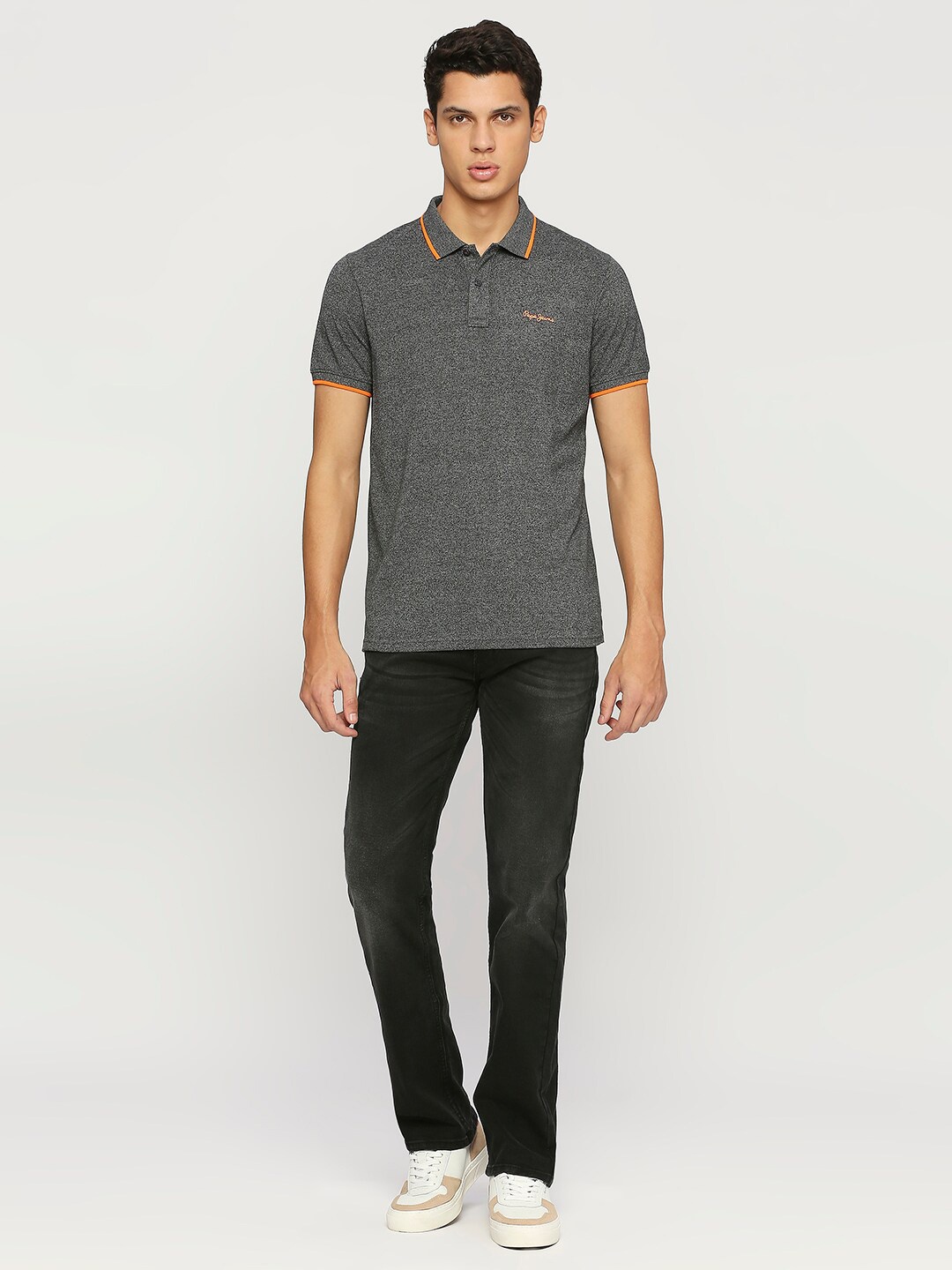 

Pepe Jeans Polo Collar Casual T-shirt, Grey