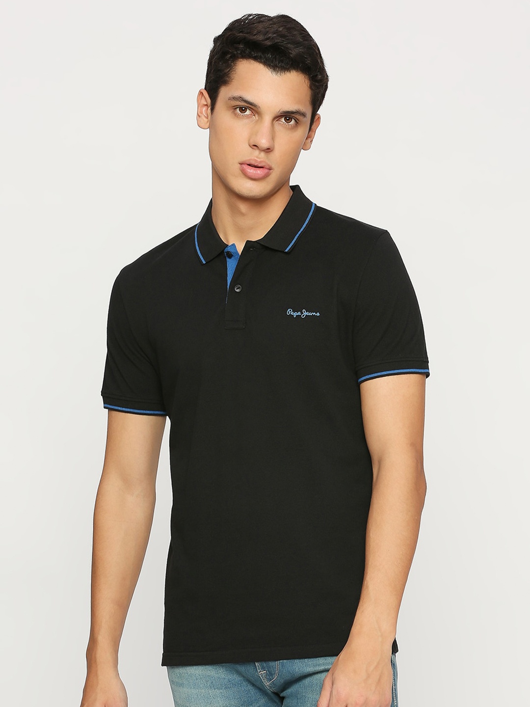 

Pepe Jeans Polo Collar T-shirt, Black