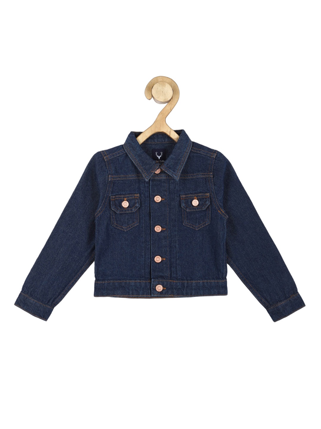 

Allen Solly Junior Boys Navy Blue Washed Denim Jacket