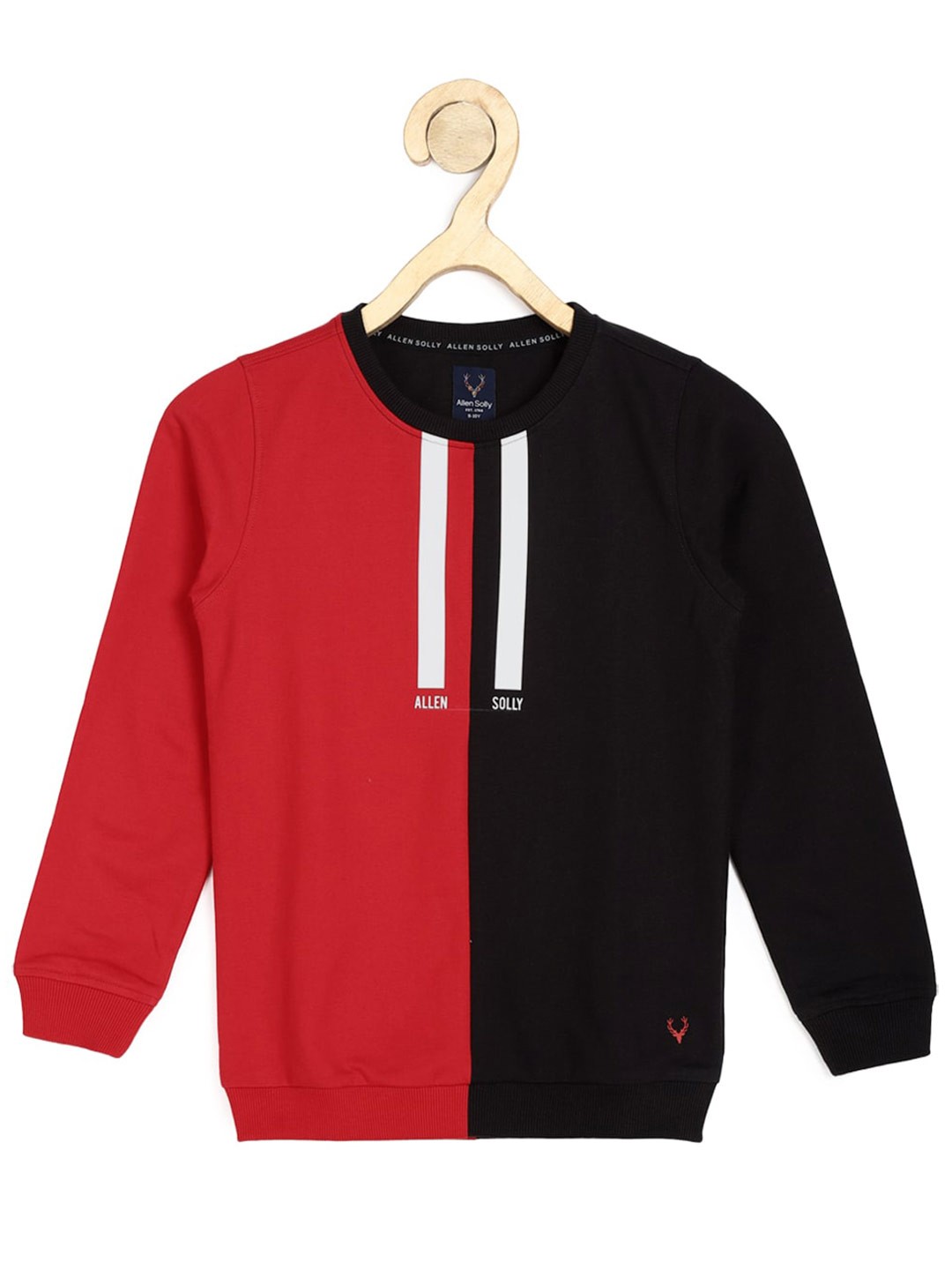 

Allen Solly Junior Boys Colourblocked Pullover Sweatshirt, Red