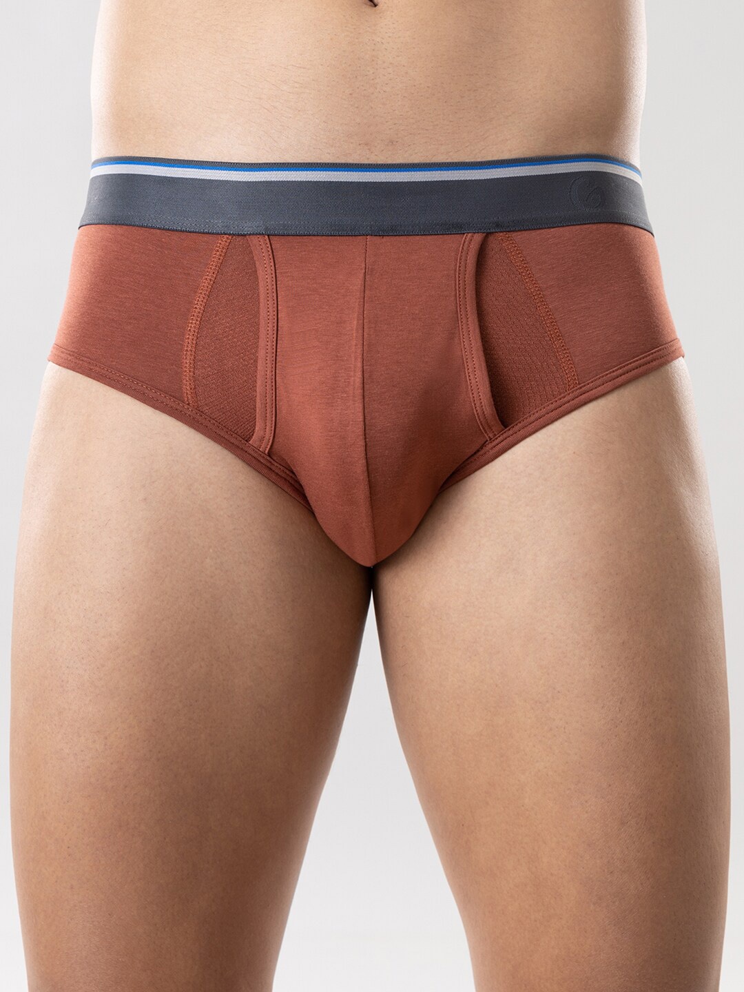 

Gloot Men Breathable Cool Mesh Zones & Anti Odor Brief GLI004, Copper