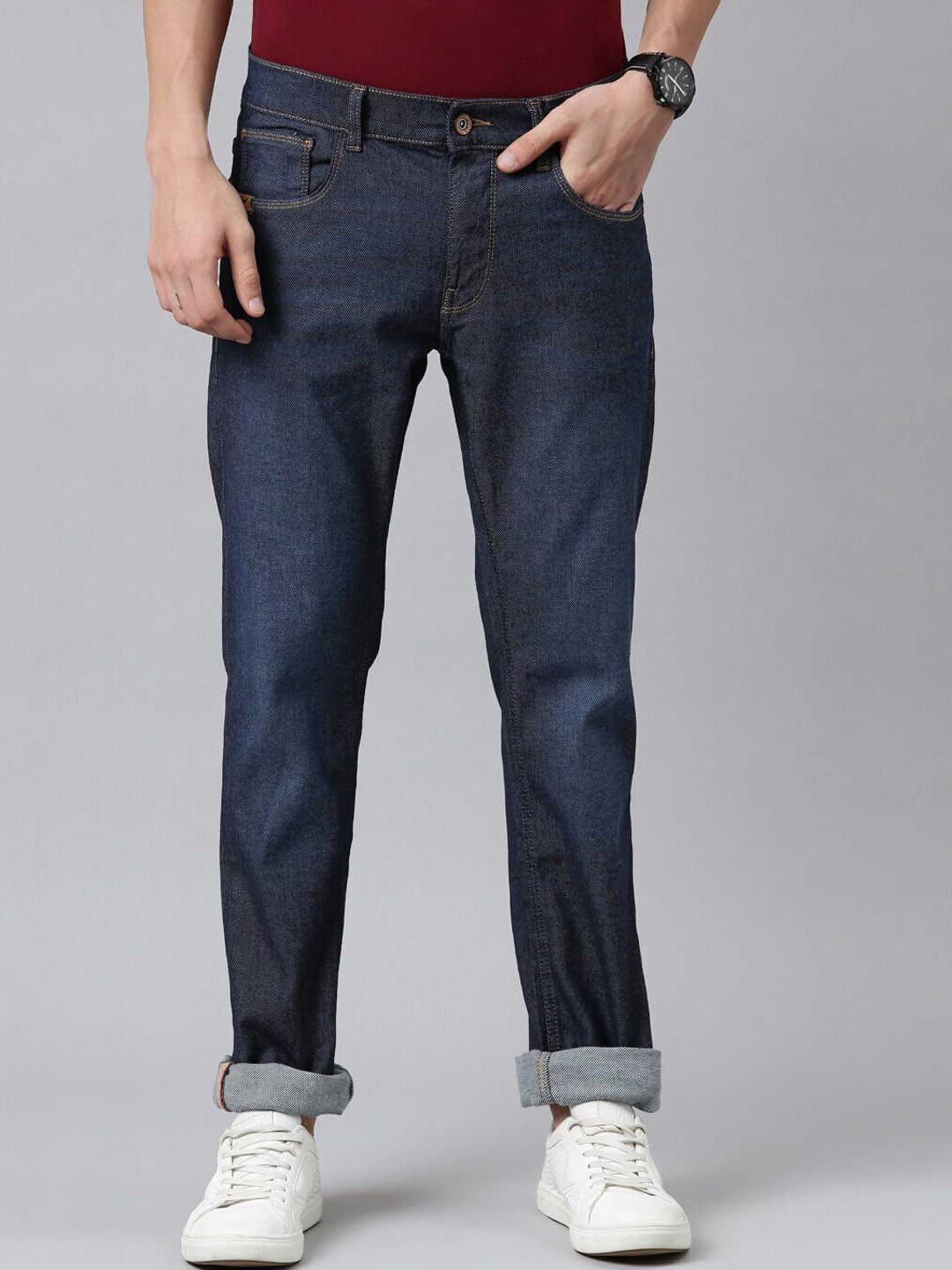

American Bull Men Blue Slim Fit Stretchable Jeans