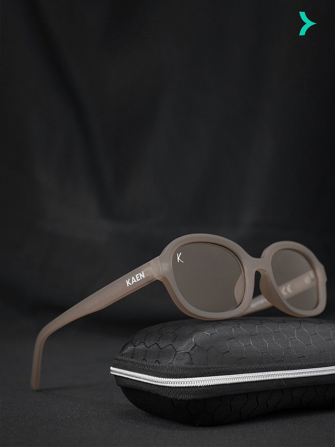 

KAEN EYEWEAR Women Square Sunglasses With UV Protected Lens, Brown