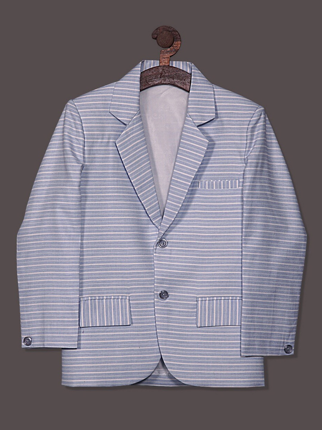 

RIKIDOOS Smart-Fit Single-Breasted Blazer, Blue