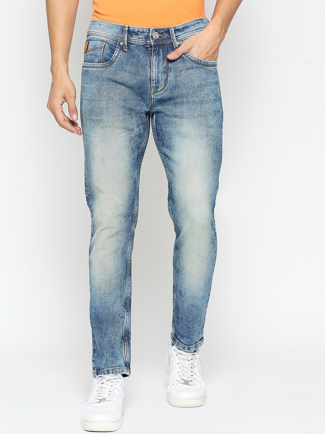 

Being Human Men Mid Rise Heavy Fade Jeans, Blue