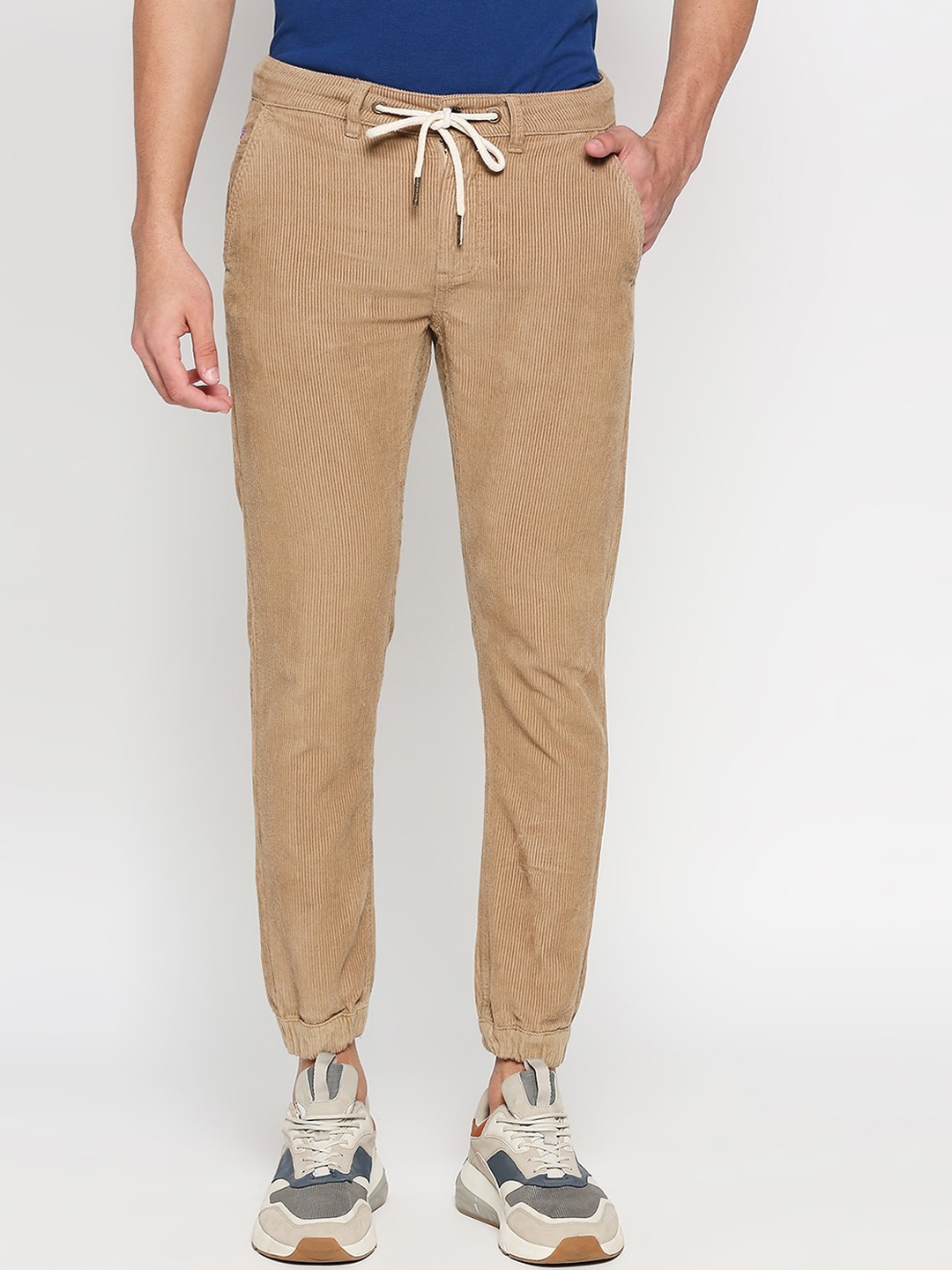 

Being Human Men Clean Look Mid-Rise Jogger, Brown