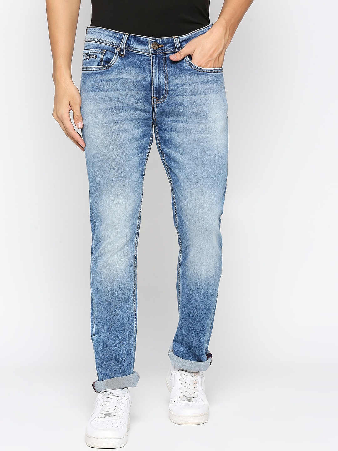 

Being Human Men Mid Rise Heavy Fade Jeans, Blue