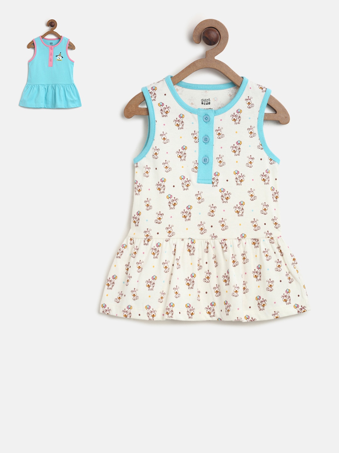

MINI KLUB Girls Pack Of 2 Dresses, Blue