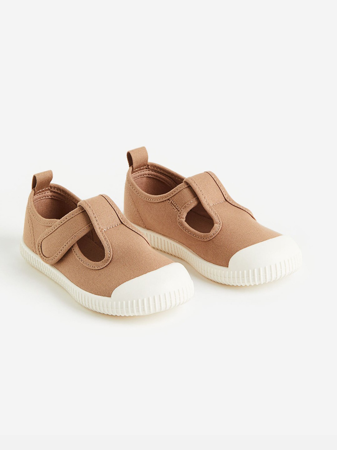 

H&M Girls Canvas Trainer Sandals, Beige