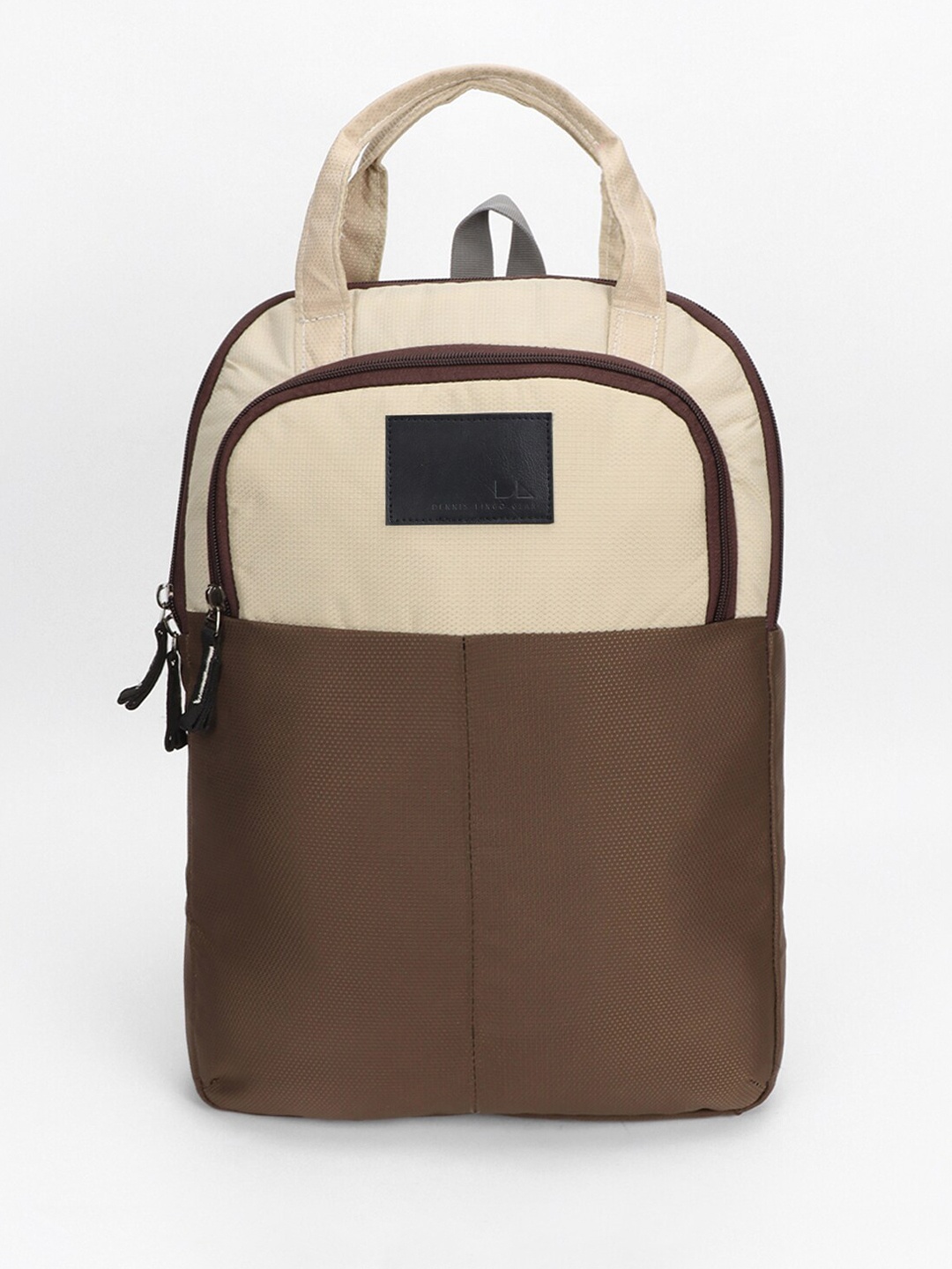 

Dennis Lingo Unisex Colourblocked Backpack, Brown