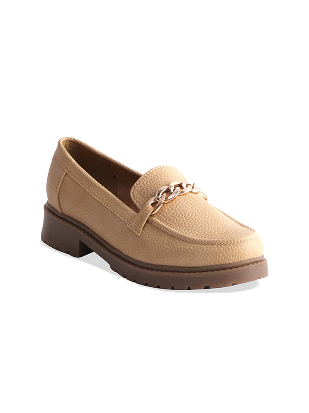 

ERIDANI Elsie Embellished Chunky Loafers, Beige