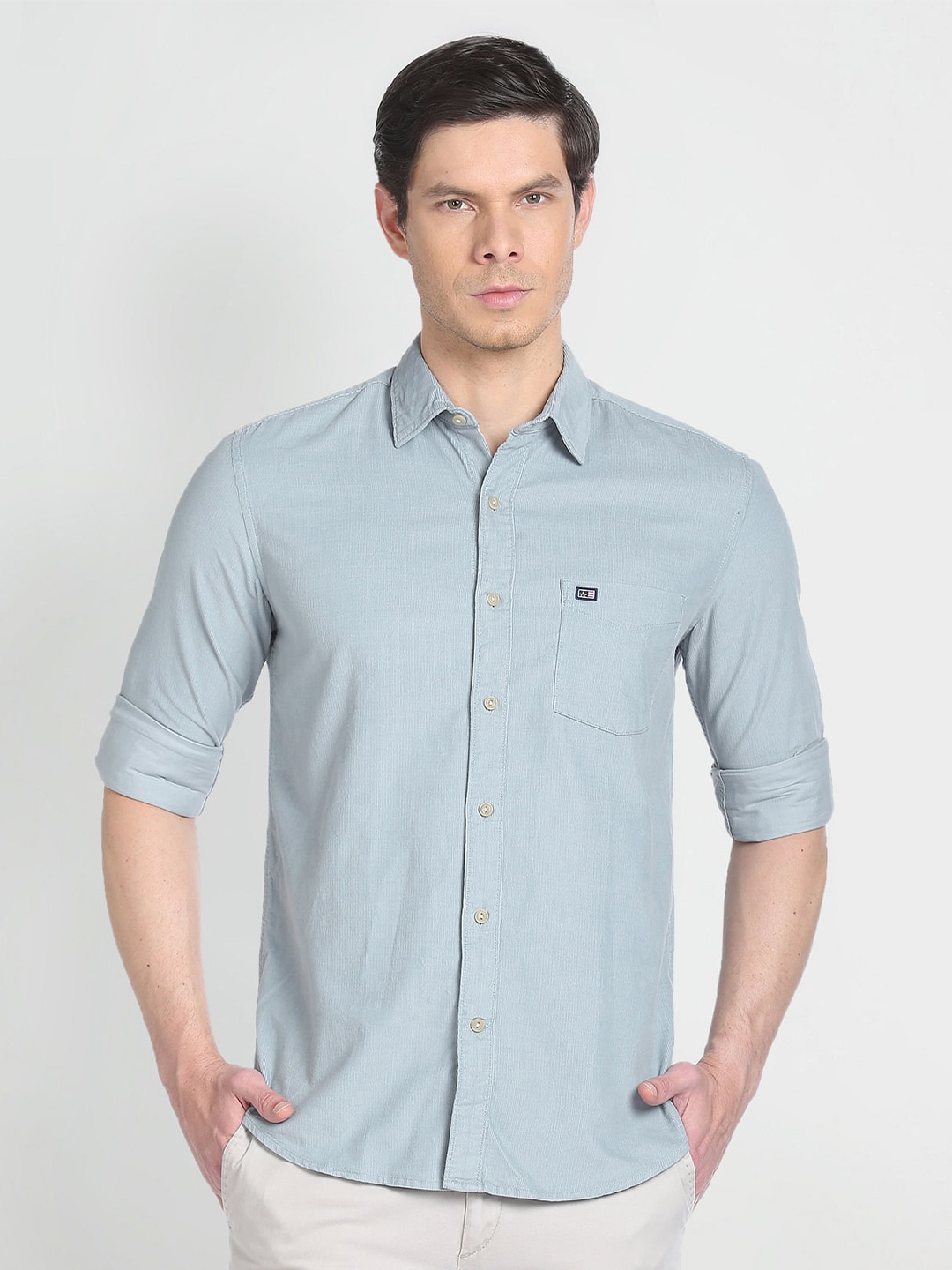 

Arrow Sport Slim Fit Classic Corduroy Casual Shirt, Grey