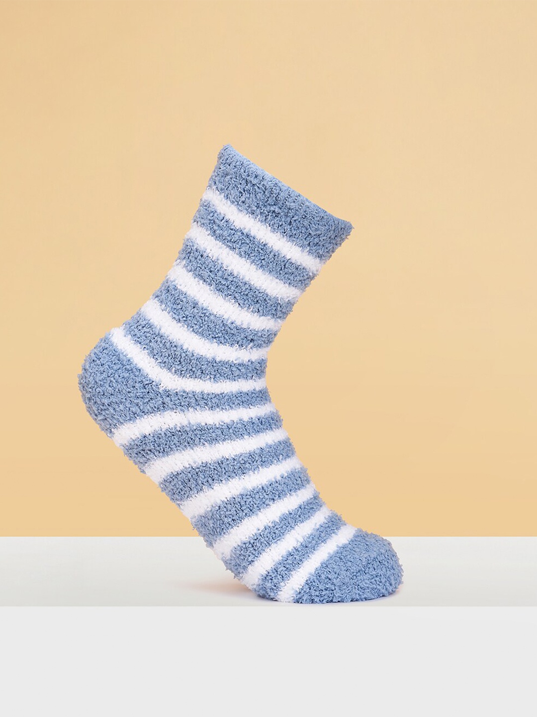

Pantaloons Junior Boys Striped Calf-Length Socks, Blue