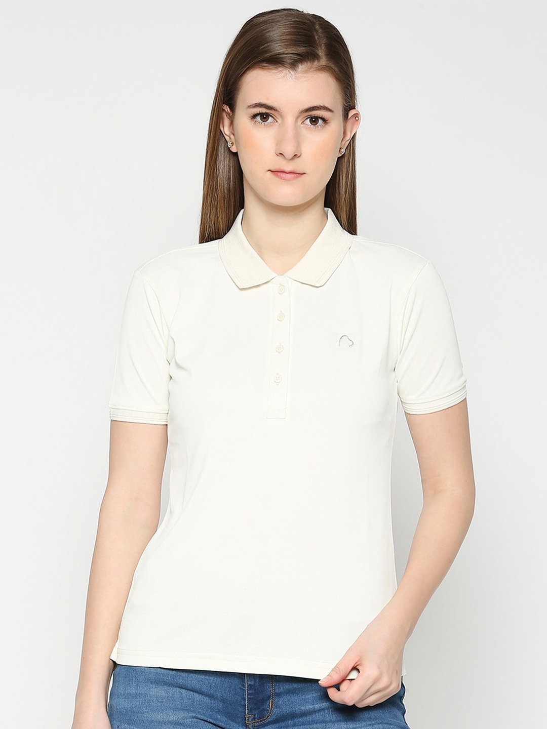 

Being Human Polo Collar Casual T-shirt, White