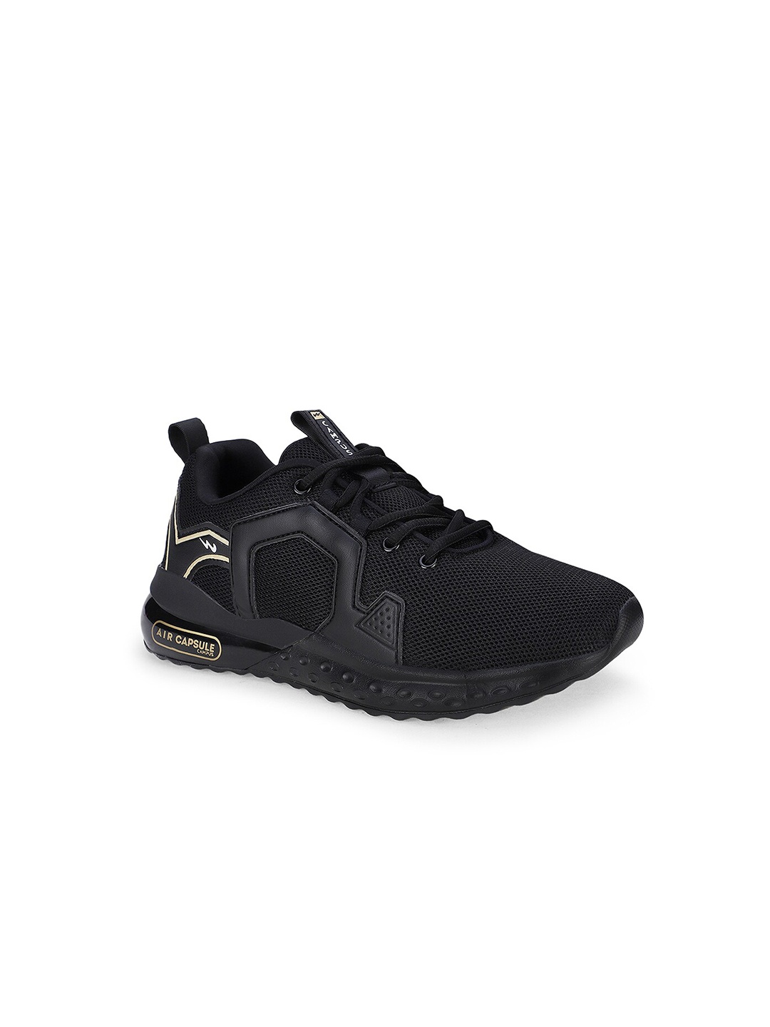 

Campus Kids PATRIK JR Mesh Memory Foam Insole Running Shoes, Black