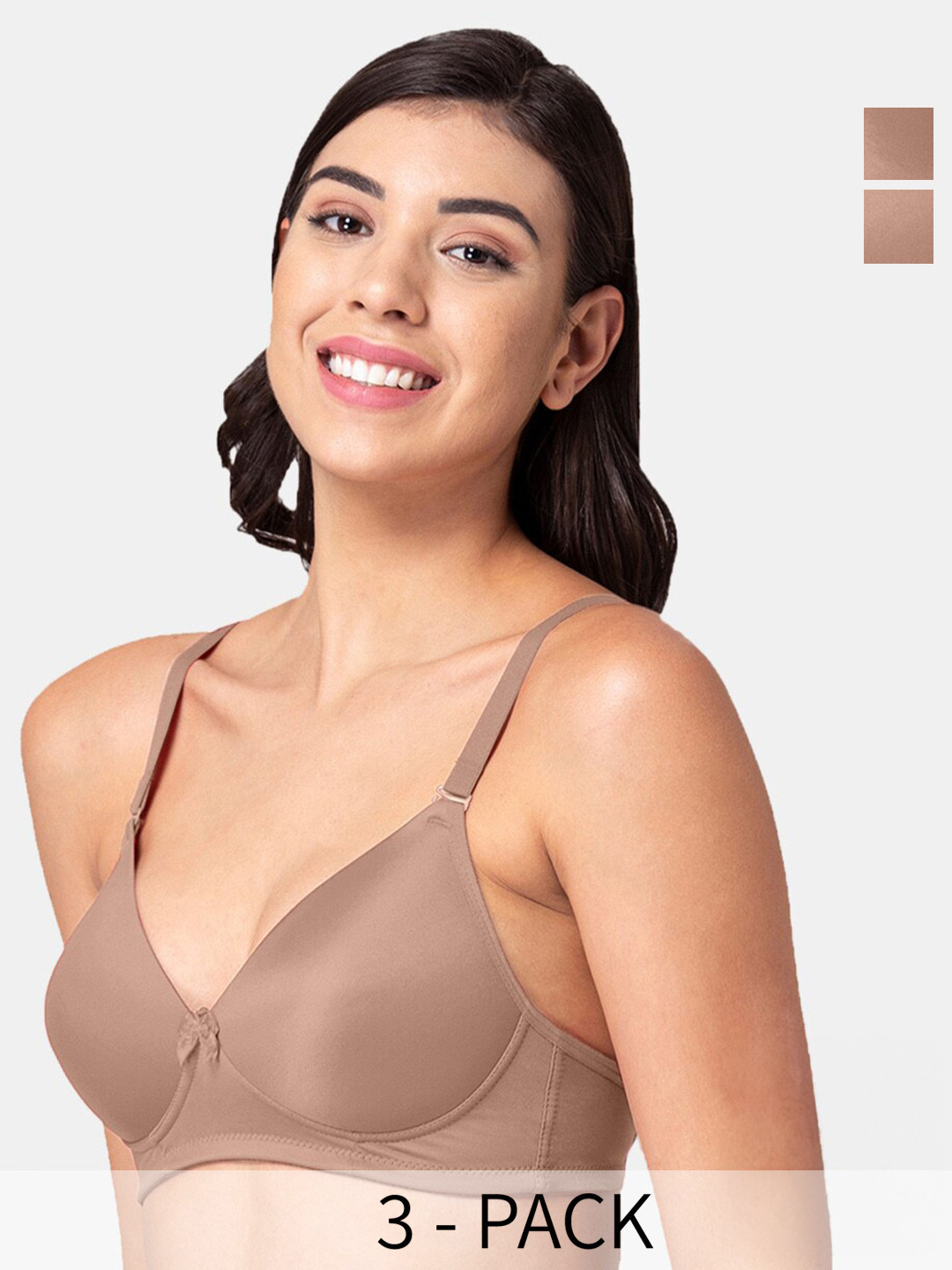 

Tweens Non-Wired Full Coverage Lightly Padded Everyday Bra With All Day Comfort, Brown