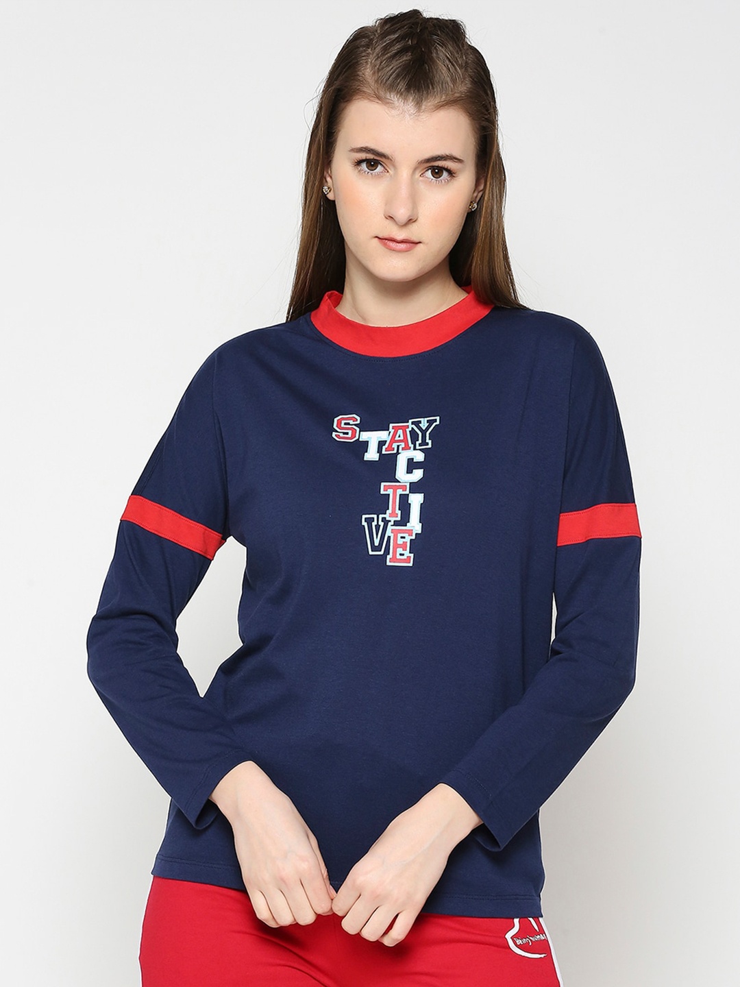 Being Human Typography Printed Round Neck Casual T-shirt, Blue