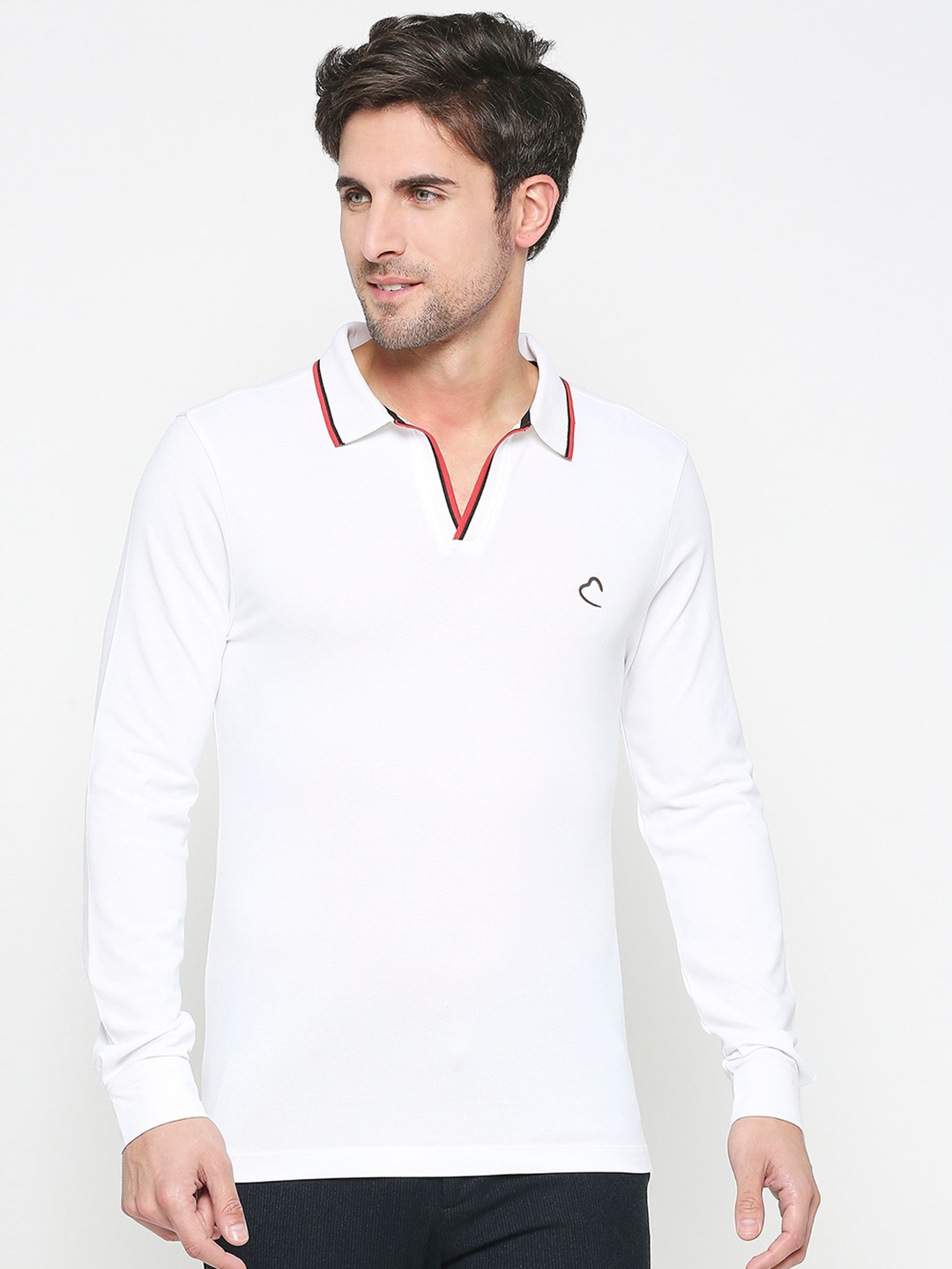 

Being Human Polo Collar Casual T-shirt, White