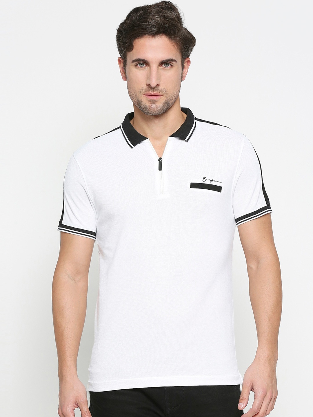 

Being Human Polo Collar Pockets Detail T-shirt, White
