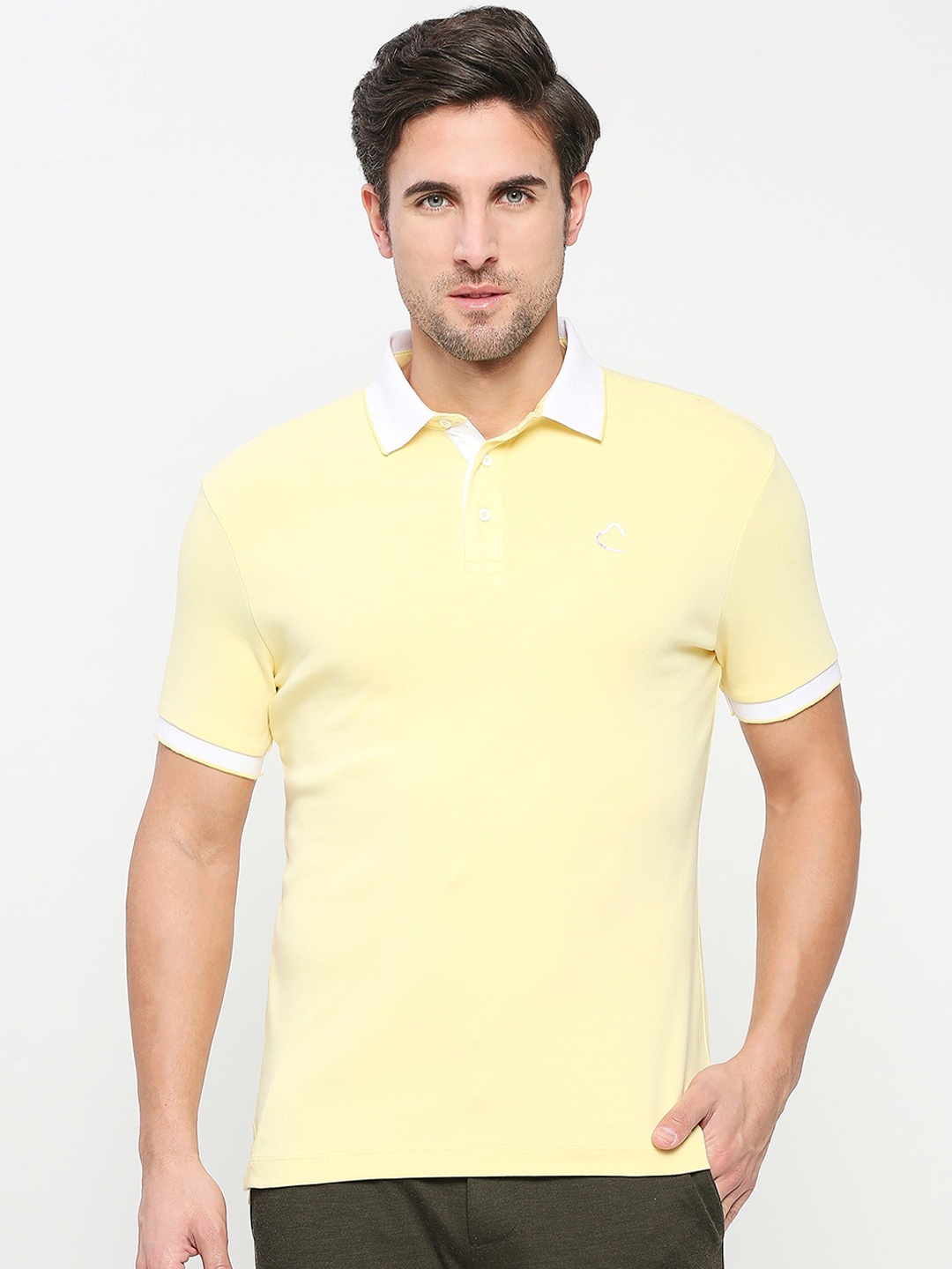 

Being Human Polo Collar Casual T-shirt, White