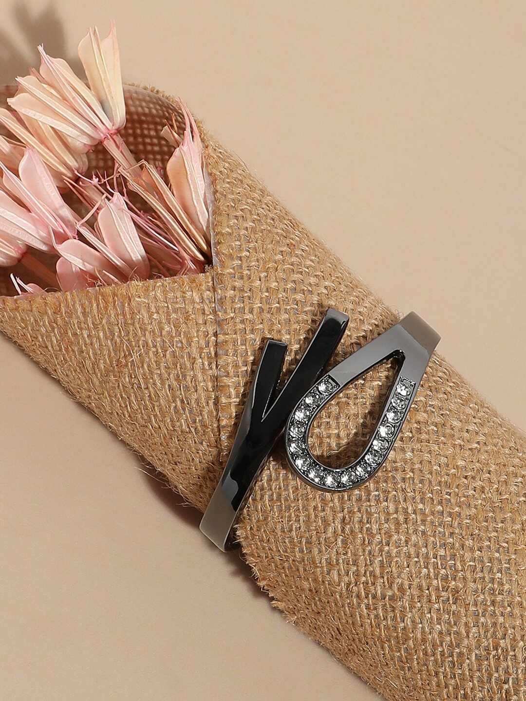 

SOHI Silver-Plated Cuff Bracelet
