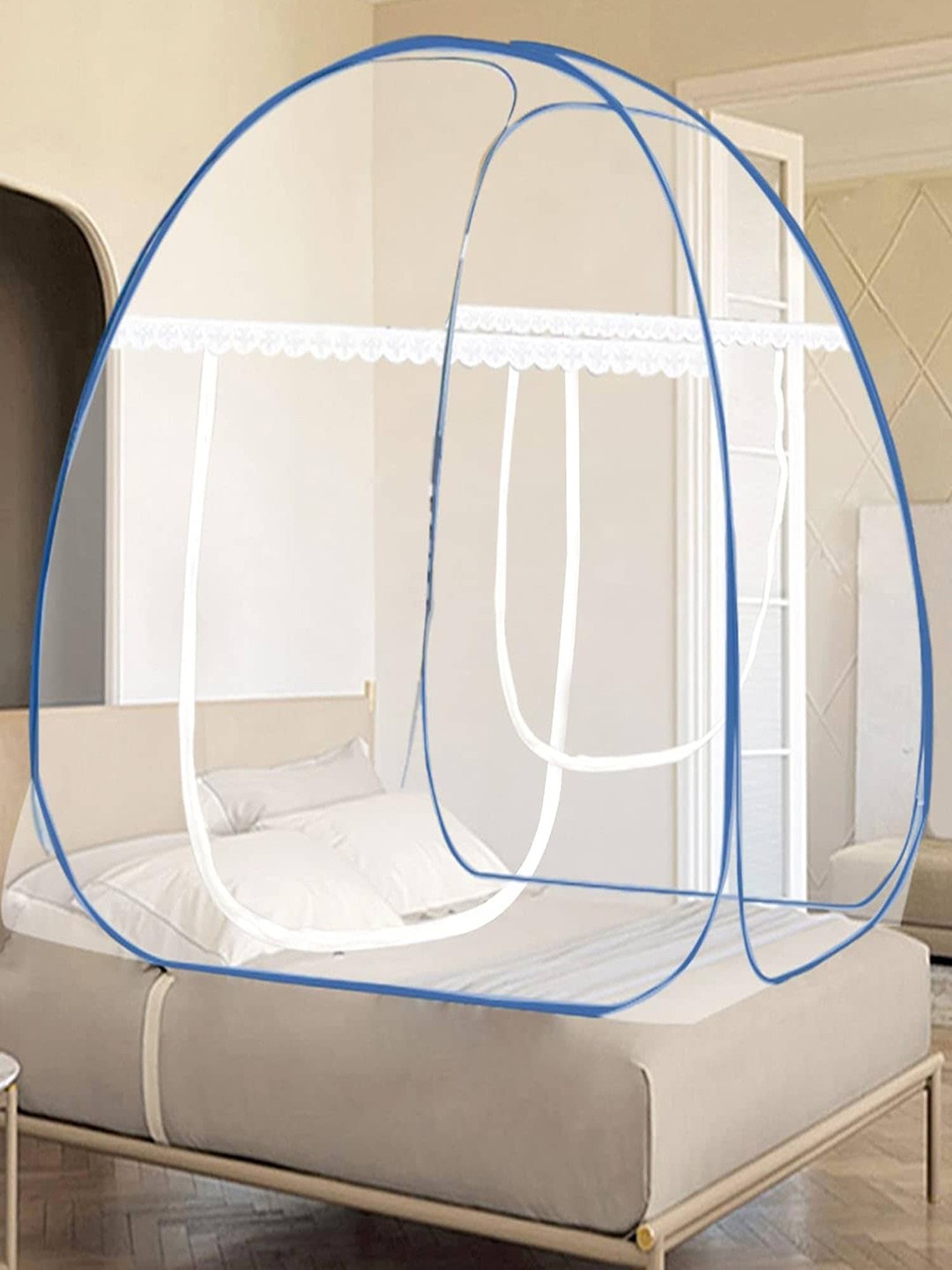 

TYF Super King Size Tent Mosquito Net, Blue