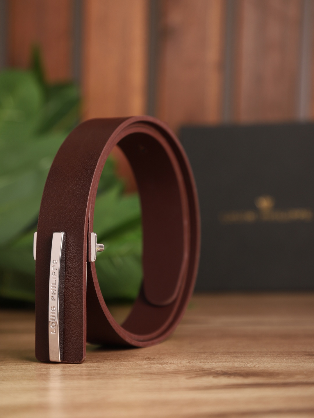 

Louis Philippe Men Brown Leather Belt