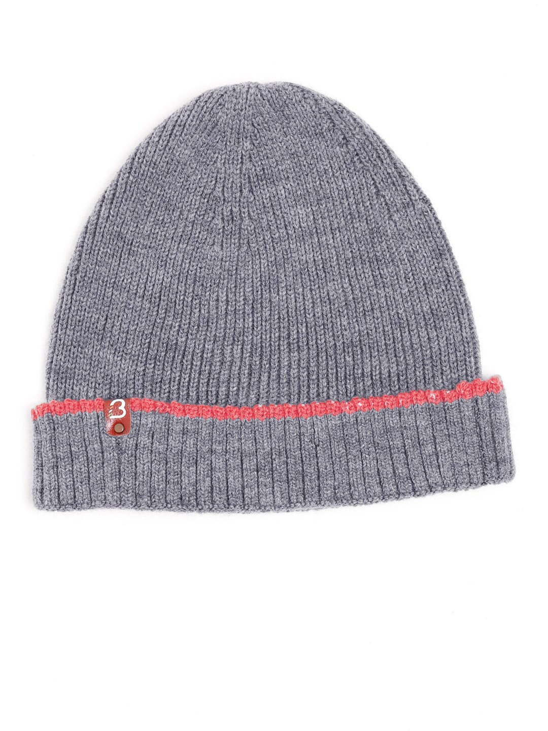 

Bharatasya Girls Self Design Woolllen Beanie, Grey