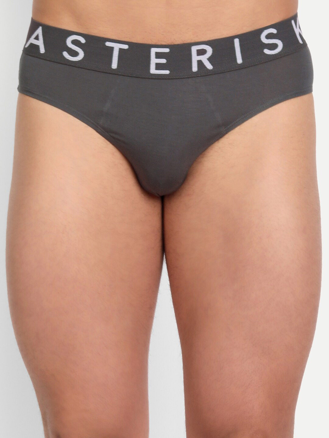 

Asterisk Mid-Rise Anti Microbial Basic Briefs MBR-P4_MGY-S-04, Grey