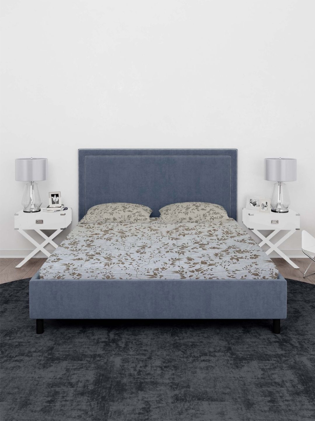 

Sleeping Owls- because your sleep matters Brown 140 TC Queen Bedsheet & 2 Pillow Covers