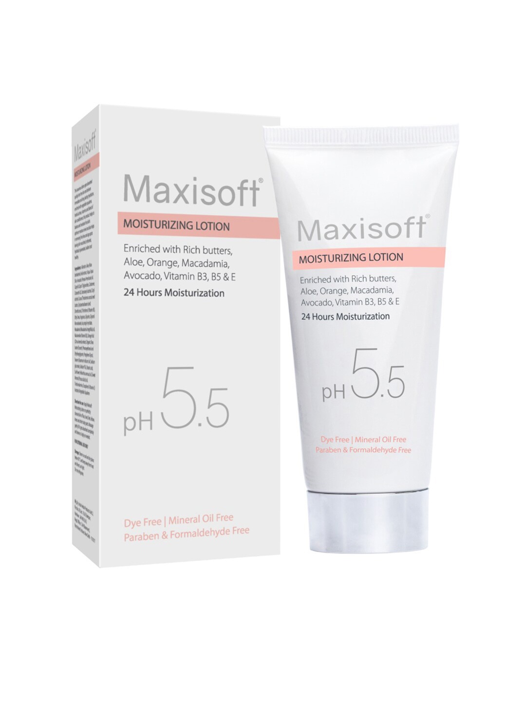 

Maxisoft Moisturizing Lotion for 24 Hours Moisturization with Aloe & Avocado - 100ml, White