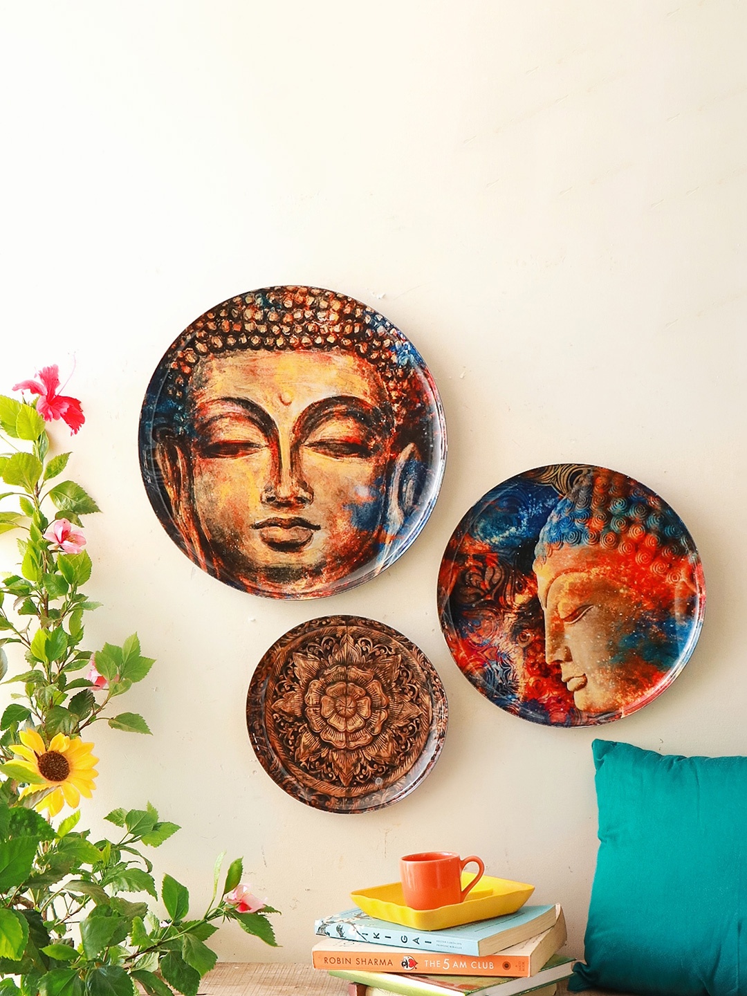 

Ritualistic 3-Pcs Brown Nirvana Wall Plates