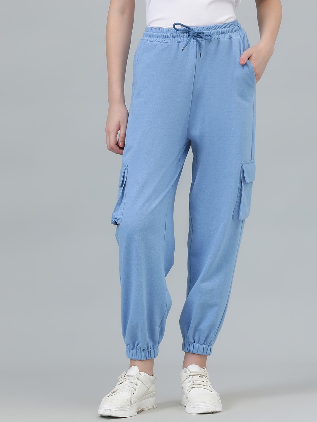 

Kotty Women Cotton Relaxed Fit Joggers, Blue