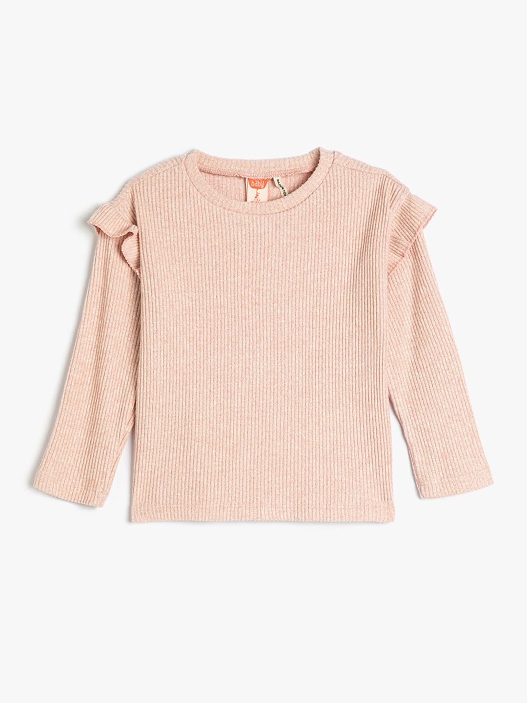 

Koton Girls Round Neck Regular Fit T-Shirt, Pink