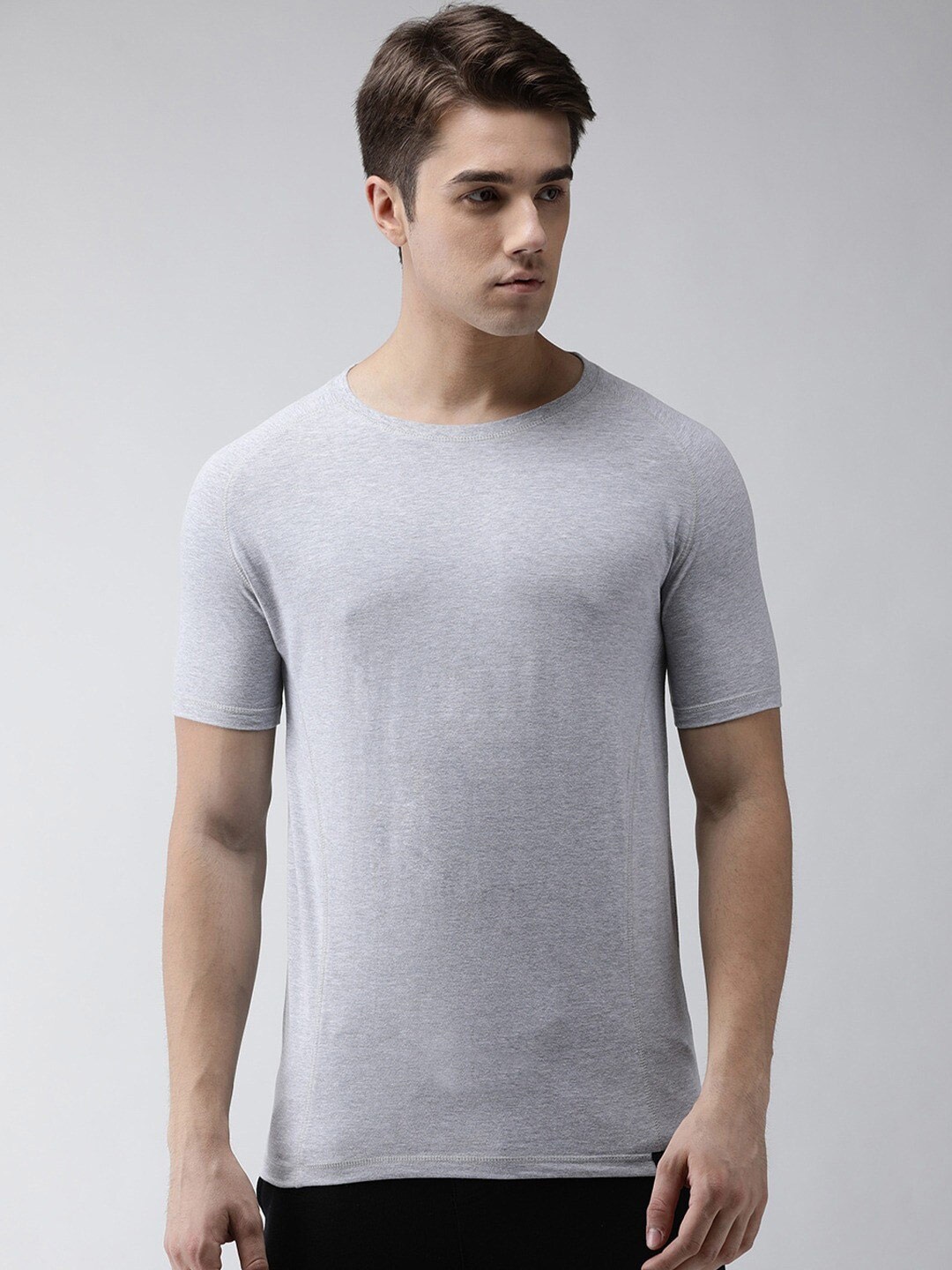 

Steenbok Round Neck Short Sleeve Slim Fit T-shirt, Grey