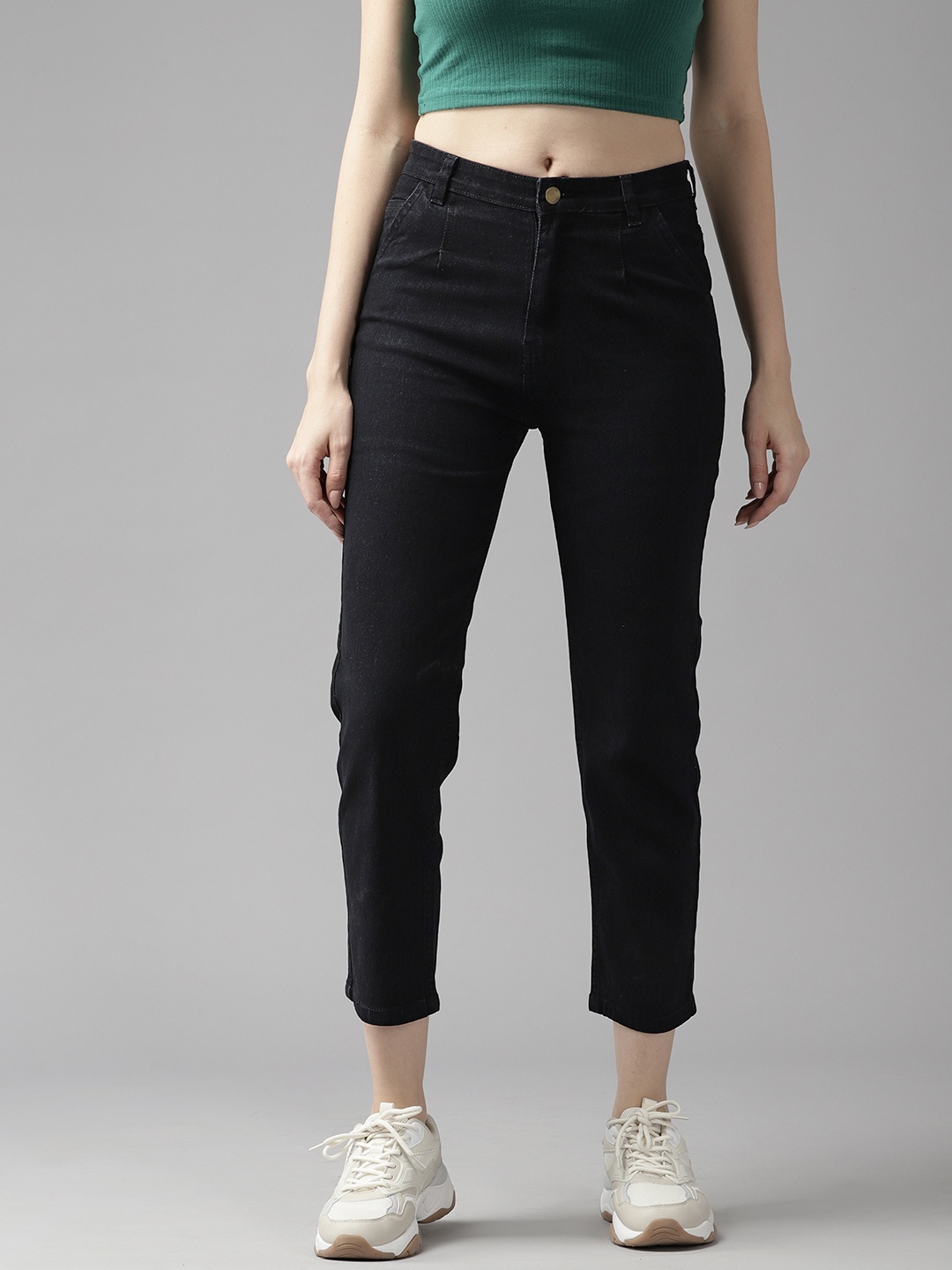 

The Roadster Life Co. Women Slim Fit High-Rise Stretchable Jeans, Black