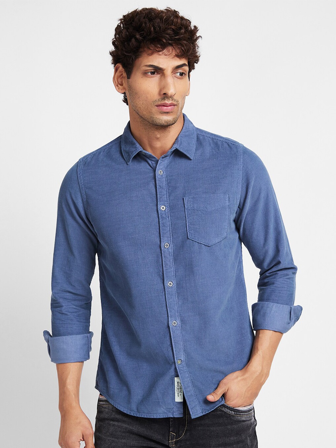 

Being Human Slim Fit Opaque Casual Shirt, Grey