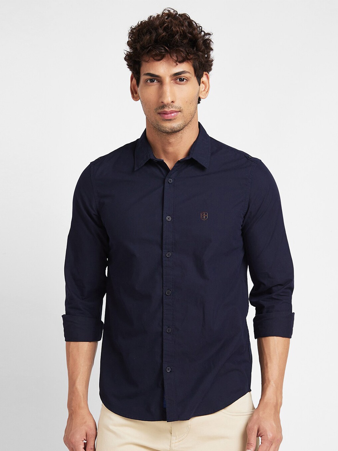 

Being Human Slim Fit Opaque Casual Shirt, Blue