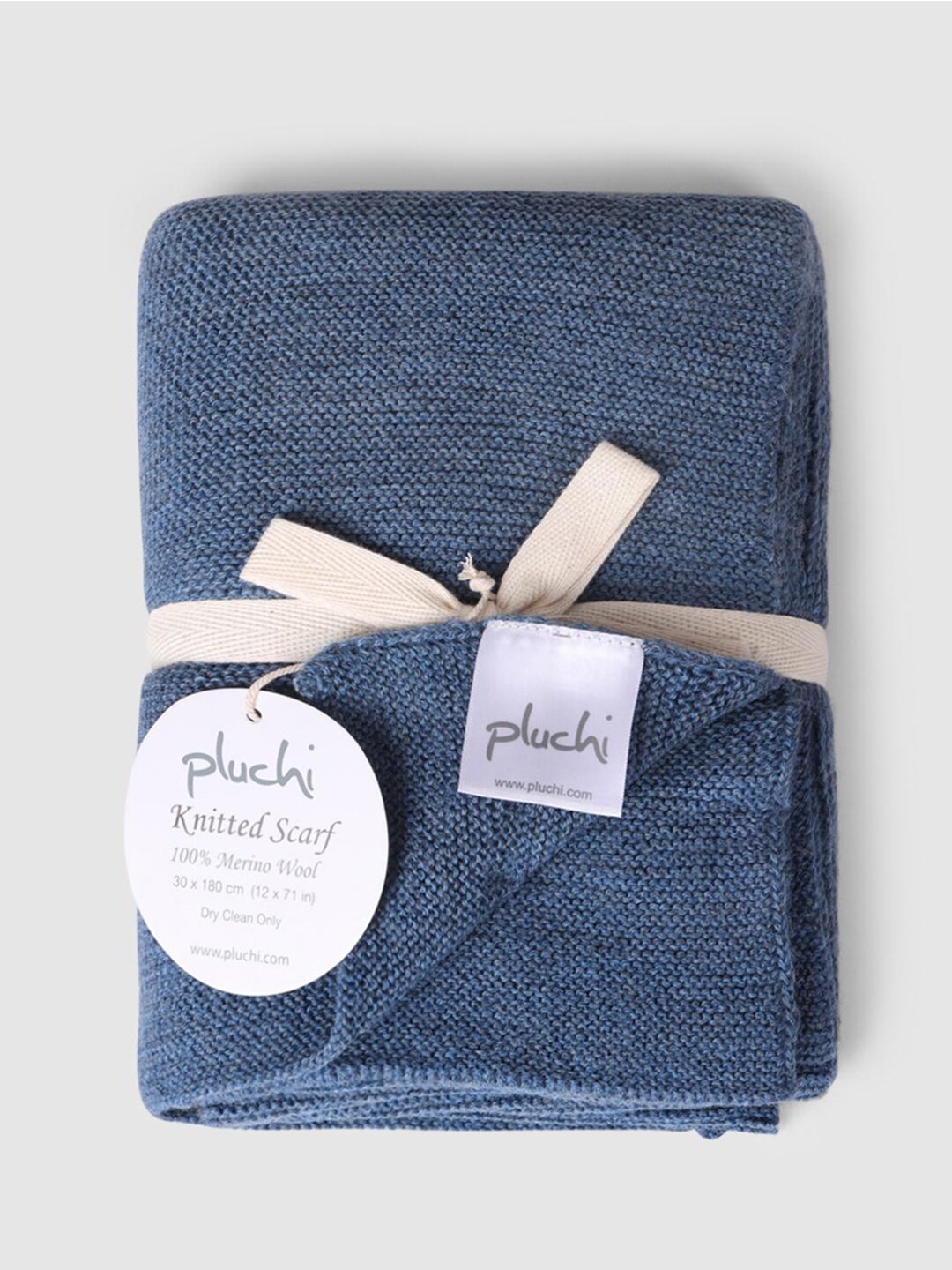 

Pluchi Women Knitted Scarf, Blue