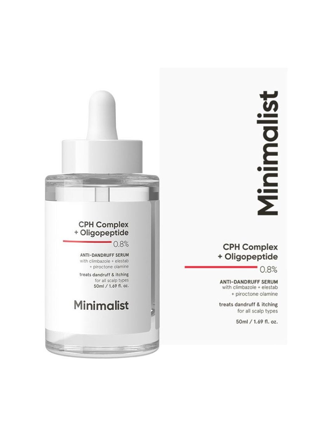 

Minimalist CPH Complex & Oligopeptide 0.8% Anti-Dandruff Hair Serum - 50ml, White