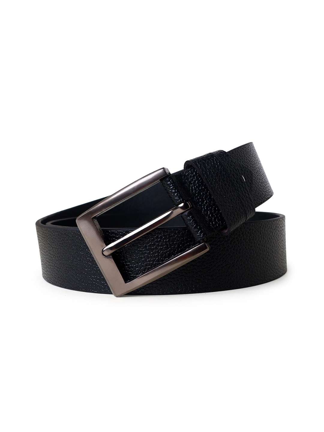 

Roadster Black Men Textured Genuine Leather Belts