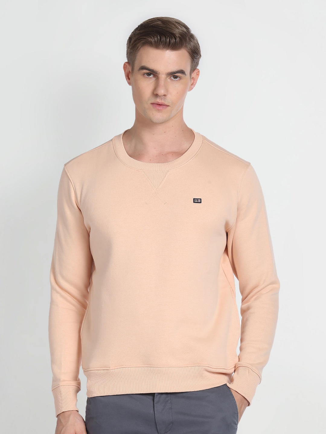 

Arrow Sport Long Sleeves Pullover, Peach