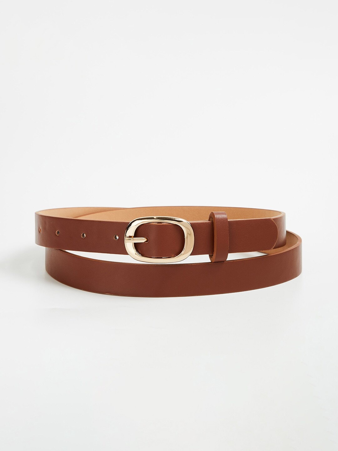 

Ginger by Lifestyle Women Slim Belt, Tan