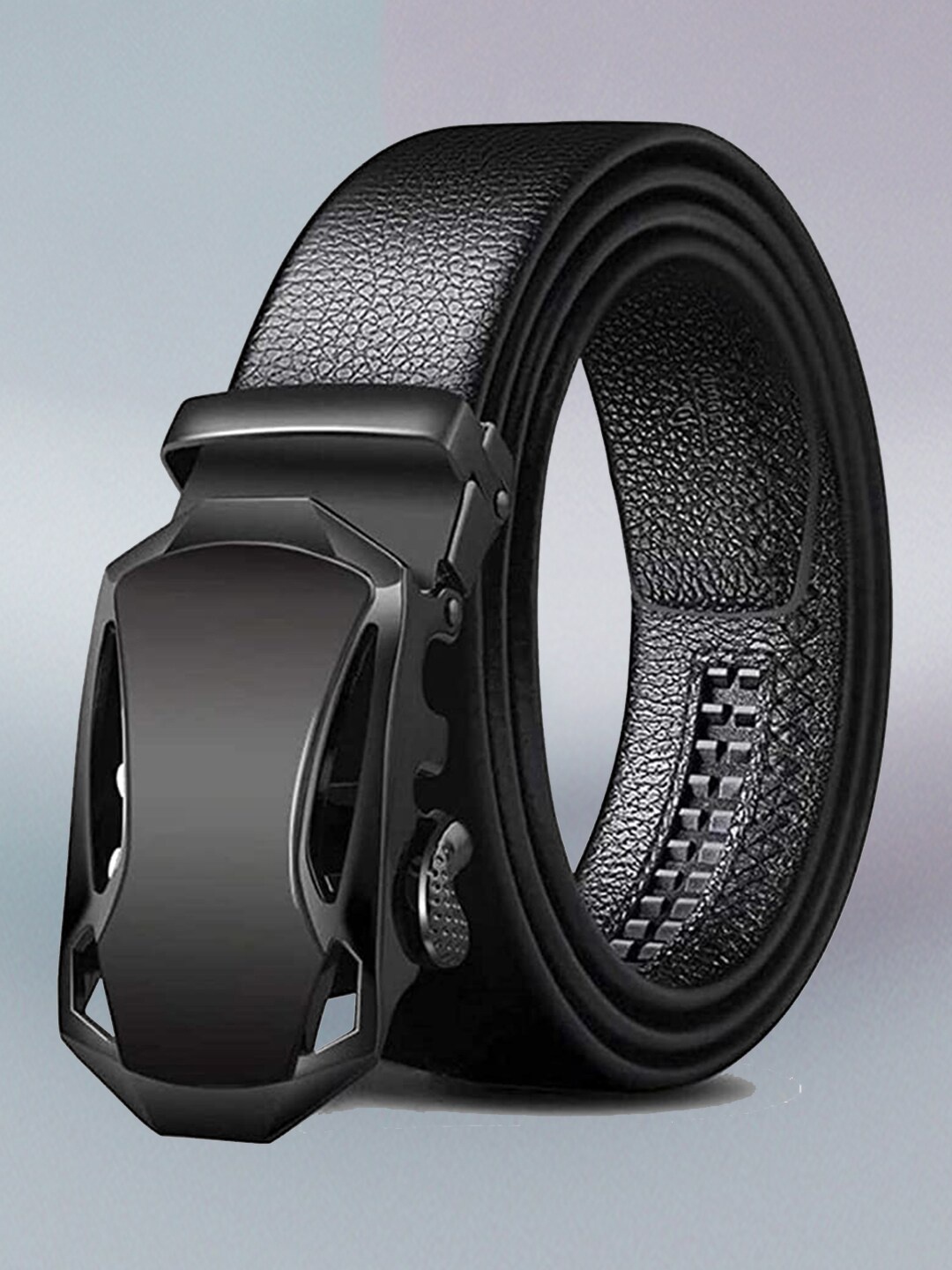 

The Roadster Lifestyle Co. Men Textured Formal Belt, Black