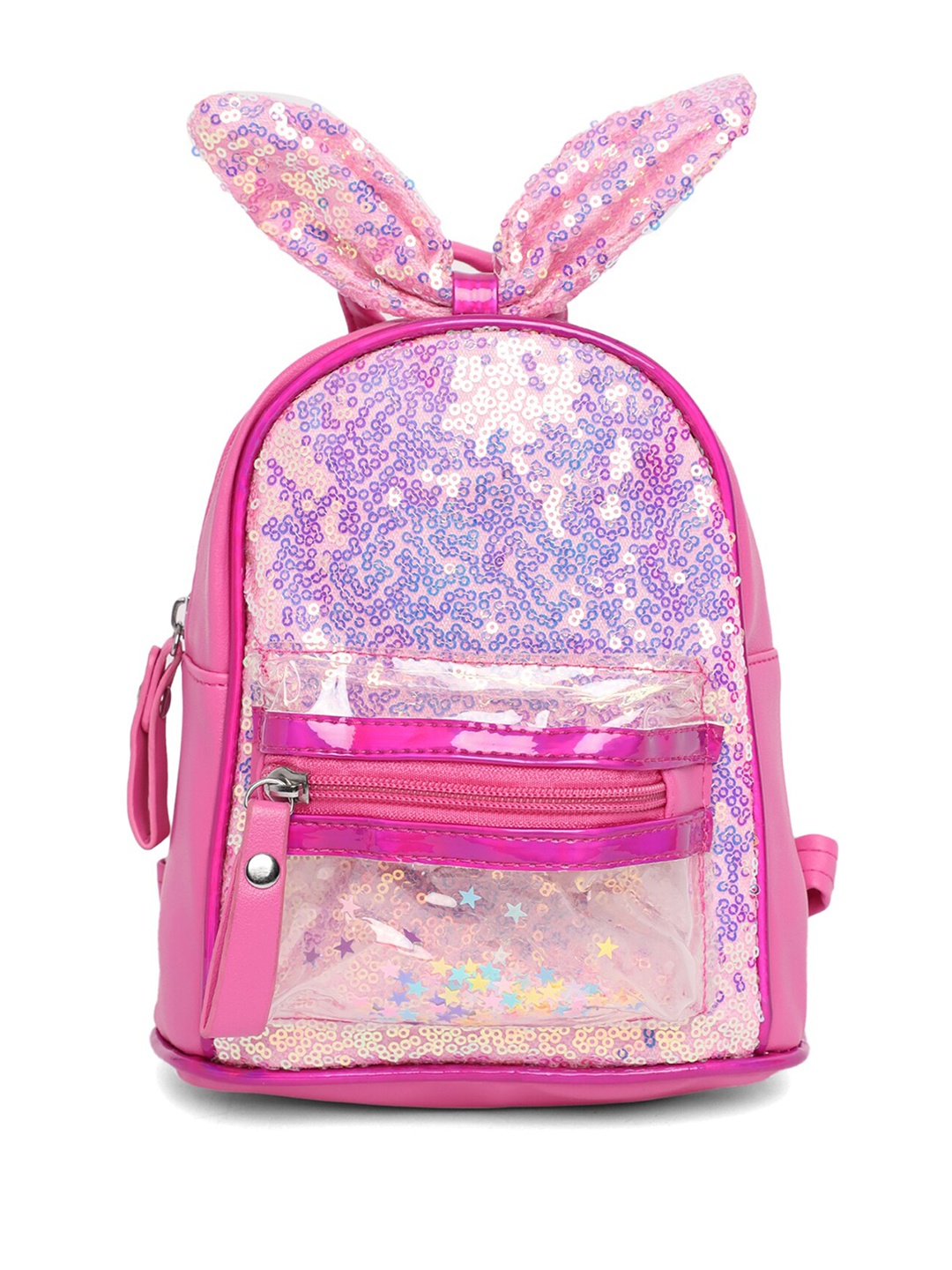 

Kids On Board Girls Embellished Rabbit Ear Backpack, Pink